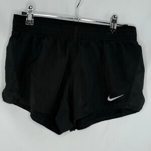 Nike Shorts Womens S Black Running Athletic Activewear Gym Training 3" Inseam